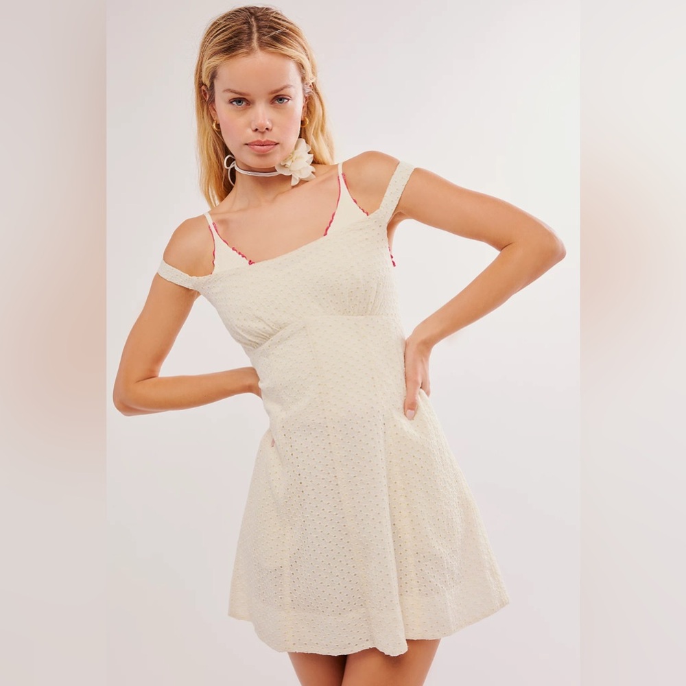 Free People Berry Kiss Mini Dress